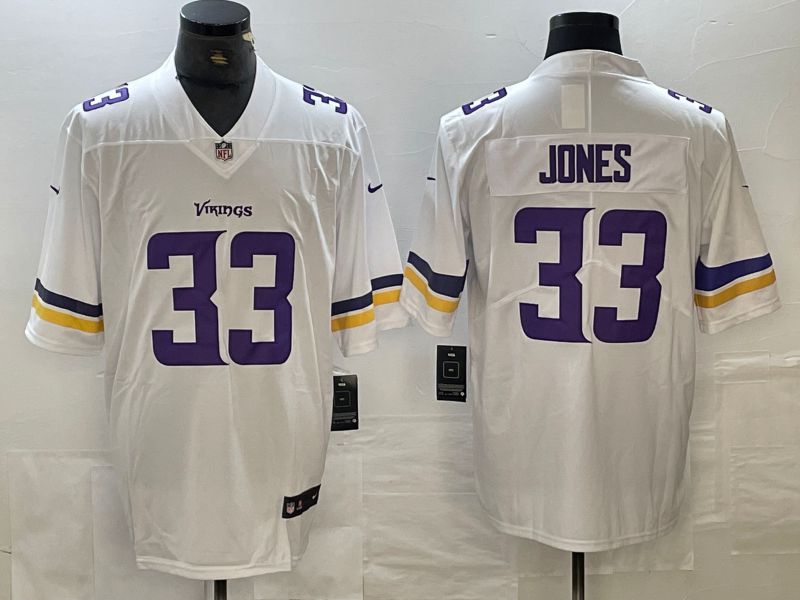 Men Minnesota Vikings 33 Jones White 2024 Nike Vapor Untouchable Limited NFL Jersey